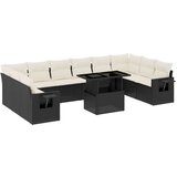  11-dijelni set vrtnih sofa od poliratana s jastucima crni | shoptok.hr