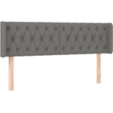  Uzglavlje s ušima tamnosivo 147x16x78/88 cm od tkanine | shoptok.hr