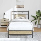  Okvir kreveta bez madraca boja hrasta sonome 90 x 200 cm drveni | shoptok.hr