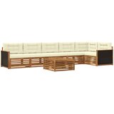  Set vanjskih sofa 7 pcs Prirodna i krem 79 x 79 x 37 cm | shoptok.hr