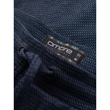Ombre Men's short shorts with structured knit elastic band - navy blue | Shoptok.si