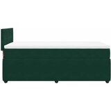 Box spring krevet s madracem tamnozeleni 90x200 cm baršunasti | shoptok.hr