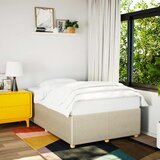 vidaXL Posteljni okvir krem 120x200 cm blago Cene