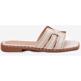 Boto Embellished flat sandals beige Anniles | shoptok.hr