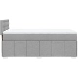  Krevet s oprugama i madracem svjetlosivi 100x200 cm od tkanine | shoptok.hr