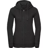 RUSSELL Women's Authentic Melange Zipped Hooded Sweat