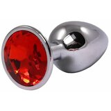  veliki metalni analni dildo sa crvenim dijamantom cene