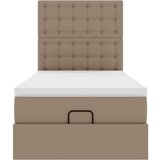 vidaXL okvir kreveta s madracem cappuccina 90x200cm umjetna koža | shoptok.hr