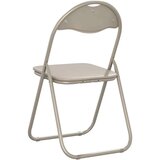  Sklopiva stolica 2 pcs Pijesak 48 x 43 5 x 81 cm Lažna koža - Pijesak 2 | shoptok.hr