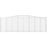  Lučne gabionske košare 20kom 400x50x120/140cm pocinčano željezo | shoptok.hr