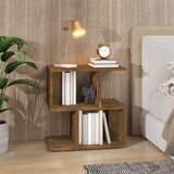 vidaXL Nočna omarica dimljeni hrast 50x30x51,5 cm konstruiran les Cene