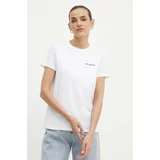 Karl Lagerfeld Bombažna kratka majica ženska, bela barva, 245W1714