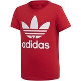 Adidas Majice s kratkimi rokavi TREFOIL TEE Rdeča Cene