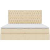  Krevet s od storage s madracem Krema 200 x 200 cm Lažna koža | shoptok.hr