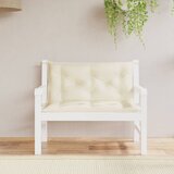  Jastuci za vrtnu klupu 2 kom krem 100x50x7 cm od tkanine Oxford | shoptok.hr