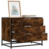  Ormar s ladicama dimljeni hrast 70x41x56 cm izrađeno drvo | shoptok.hr