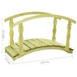  Vrtni most s ogradom 170 x 74 x 105 cm od impregnirane borovine | shoptok.hr