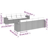  9-dijelni set vrtnih sofa s jastucima bež od poliratana | shoptok.hr