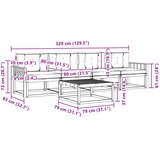  Set vanjskih sofa 4 kom. Bijela i bež | shoptok.hr