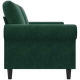  Dvosjed tamnozeleni 140 cm baršunasti Zelena | Shoptok.si