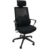  Jastuk s jastukom Podesiva Crna 42 x 32 x 14 cm Poliester | shoptok.hr