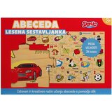 Denis Toys Drvena podna slagalica, ABECEDA, SLO, 25-dij. Cijene