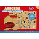 Drvena podna slagalica, ABECEDA, SLO, 25-dij.