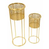 Mauro Ferretti Metalni stalci za tegle za cvijeće u setu 2 kom ø 17 cm (visina 46 cm) Nat – | shoptok.hr
