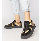 D/CEO Stanila perforated eco-suede brown loafers | Shoptok.si