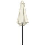  Vrtni suncobran s aluminijskim stupom 270x246 cm pijesak bijeli | shoptok.hr