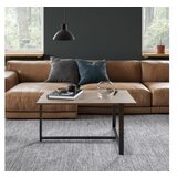 Hanah home Merideths - Walnut WalnutBlack Coffee Table Cene