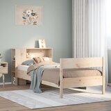 vidaXL Krevet s regalom za knjige bez madraca 90x200 cm od borovine Cijene