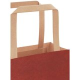  Papirnate vrećice 50 kom s ručkama crvene 26x12x35 cm | shoptok.hr