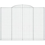  Obokane gabion košare 2 kosa 300x30x220/240 cm pocinkano železo, (20981938) | Shoptok.si