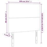  Uzglavlje plavo 100x5x118/128 cm tkanina | shoptok.hr