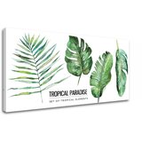  Slike na platnu z besedilom Tropical paradise (moderne slike z) Cene