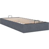  Okvir kreveta bez madraca tamnosivi 100x200 cm baršunasti | shoptok.hr