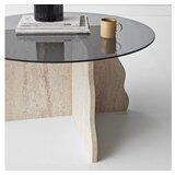 Hanah home sto za dnevnu sobu butterfly travertine fume | Eponuda.com