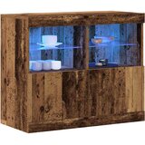  LED komoda Smeđa 81 x 37 x 66,5 cm Konstruirano drvo | shoptok.hr