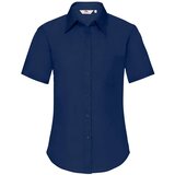 Fruit Of The Loom Navy blue poplin shirt with short sleeves | Shoptok.si