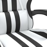  Gaming stol bela in črna umetno usnje, (21377843) | Shoptok.si