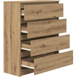  Komoda boja hrasta artisan 80x35x99 cm konstruirano drvo | shoptok.hr