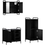  Set ormarića za kupaonicu 3 kom. Crni hrast 40 x 36 x 99,5 cm | shoptok.hr