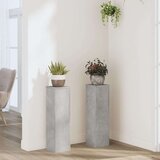  Stalci za biljke 2 kom siva boja betona 17 x 17 x 60 cm drveni | shoptok.hr