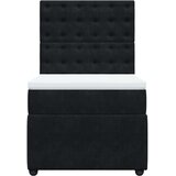 vidaXL box spring krevet s madracem crni 80 x 200 cm baršunasti | shoptok.hr