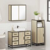  3-dijelni set kupaonskog namještaja boja hrasta sonome drveni | shoptok.hr
