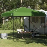 vidaXL Šator s nadstrešnicom Zelena 250 x 250 x 227 / 236 / 245 cm | shoptok.hr