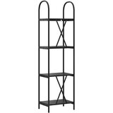  Polica Crni hrast 40 x 30 x 146 cm Konstruirano drvo | shoptok.hr