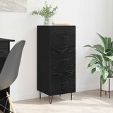 vidaXL Kreveta Crni hrast 34 x 34.5 x 90 cm Konstruirano drvo Cijene