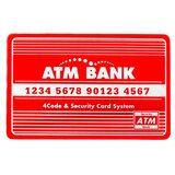  Kasica prasica u obliku bankomata s karticom za bankomat i PIN bravom - crveni | shoptok.hr